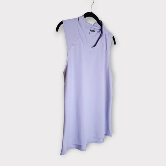 Oiselle Womens Mock Neck Long Tank Lavender sz 8 Athleisure Performance - Picture 2 of 6